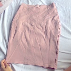 Pretty Blush pink pencil skirt